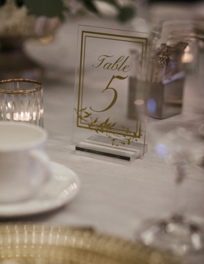 Table Numbers, Gold, Wedding